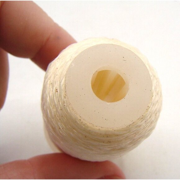 Silk Nylon Thread Foot White Ivory Ice Spool Cord Arts Crafts Sewing Embroidery - Picture 3 of 10